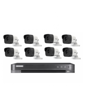 عدد 8 كاميرات 5 ميجـا - داخلية او خارجية مع جهاز تسجيل 8 قنوات