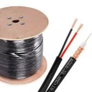 كيبـل كاميرات مزدوج ( كيبل دش + كيبل كهرباء RG59 )