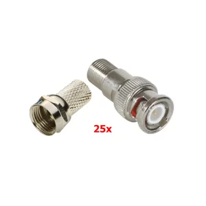 مجموعة موصلات - 25 قطعة - BNC